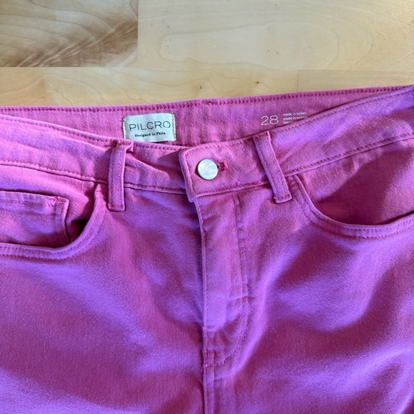 Pilcro Anthropologie Pink Women's Jeans Size 28 - Picture 3 of 5